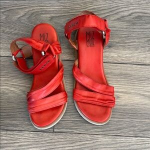 Miz Mooz Women's Red Sandals